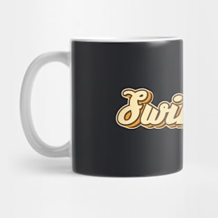 Swimmer typography Mug